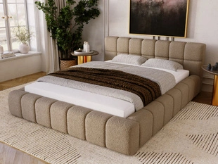 Tweepersoonsbed met Opbergruimte en lattenbodem 120x200 Alicante Bruin