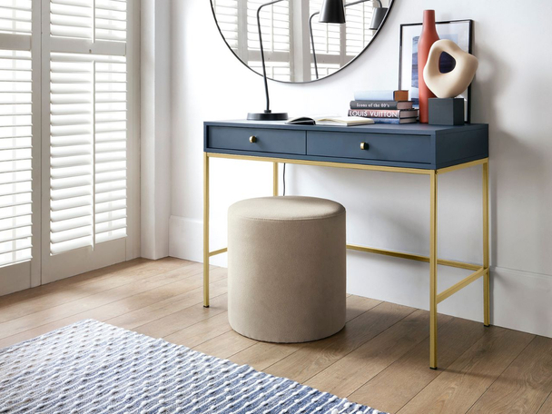 Kaptafel met lades Amor Marineblauw