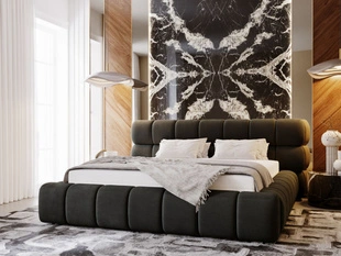 Tweepersoonsbed met Opbergruimte en lattenbodem 120x200 Mellow Donkergrijs